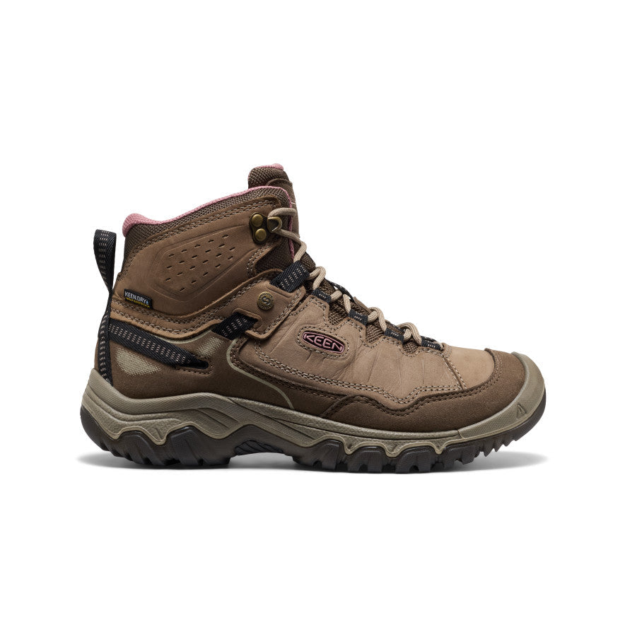 Women's Targhee IV Wide Waterproof Hiking Boot Brindle/Nostalgia Rose / Keen / Brindle/Nostalgia Rose