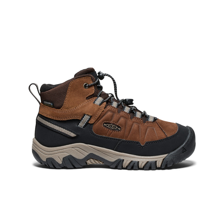 Big Kids' Targhee IV Waterproof Hiking Boot Bison/Brindle / Keen / Bison/Brindle