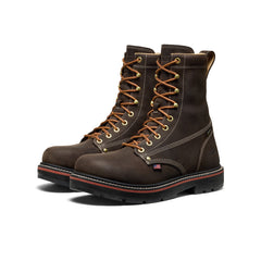 Men's Liberty 8" Waterproof 90° Heel Boot (Carbon Toe) Coffee Bean/Black / Keen / Coffee Bean/Black