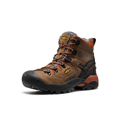 Men's Pittsburgh Energy 6" Waterproof Boot (Soft Toe) Cascade Brown/Black / Keen / Cascade Brown/Black
