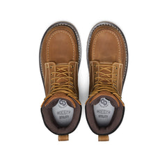 Men's Cincinnati 8" Waterproof 90° Heel Boot (Carbon Toe) Belgian/Sandshell / Keen / Belgian/Sandshell