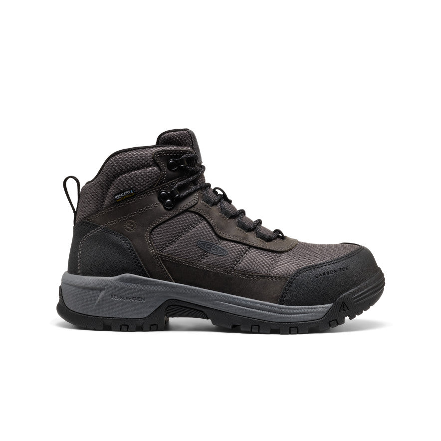Men's Skokie Waterproof Work Boot (Carbon Toe) Magnet/Black / Keen / Magnet/Black