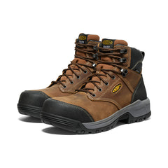 Men's Evanston 6" Waterproof Boot (Carbon Toe) Bison/Black / Keen / Bison/Black