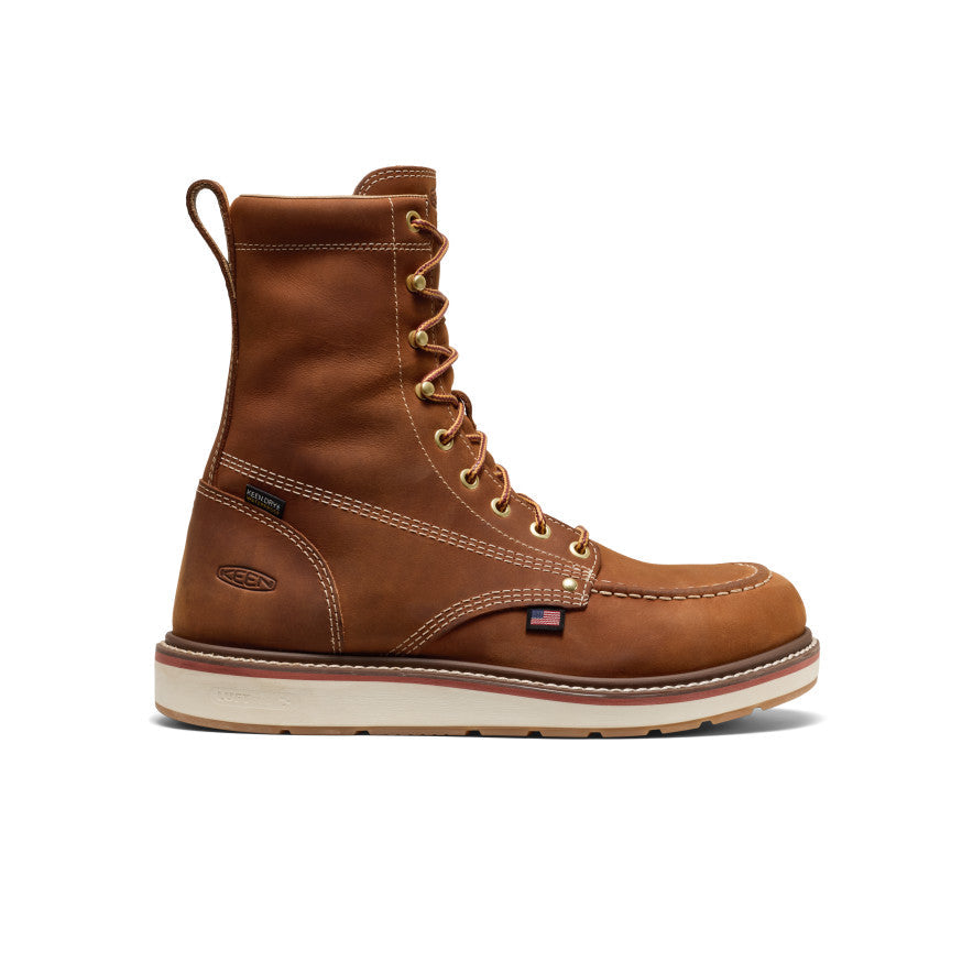 Men's Liberty 8" Waterproof Boot (Soft Toe) Leather Brown/Birch / Keen / Leather Brown/Birch