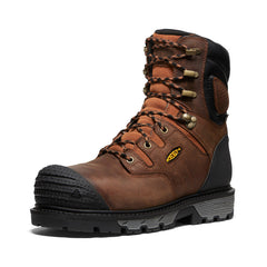 Men's Camden 8" Insulated Waterproof Boot (Carbon Toe) Leather Brown/Black / Keen / Leather Brown/Black