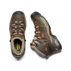 Men's Detroit XT Waterproof Boot (Soft Toe) Black Olive/Leather Brown / Keen / Black Olive/Leather Brown