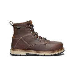 Men's San Jose 6" Waterproof 90° Heel Boot (Aluminum Toe) Bison/Black / Keen / Bison/Black