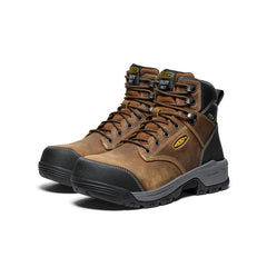 Men's Evanston 6" Waterproof Boot INT MET (Carbon Toe) Bison/Black / Keen / Bison/Black
