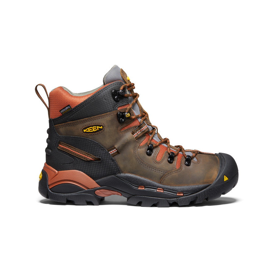 Men's Pittsburgh 6" Waterproof Boot (Soft Toe) Cascade Brown/Bombay Brown / Keen / Cascade Brown/Bombay Brown