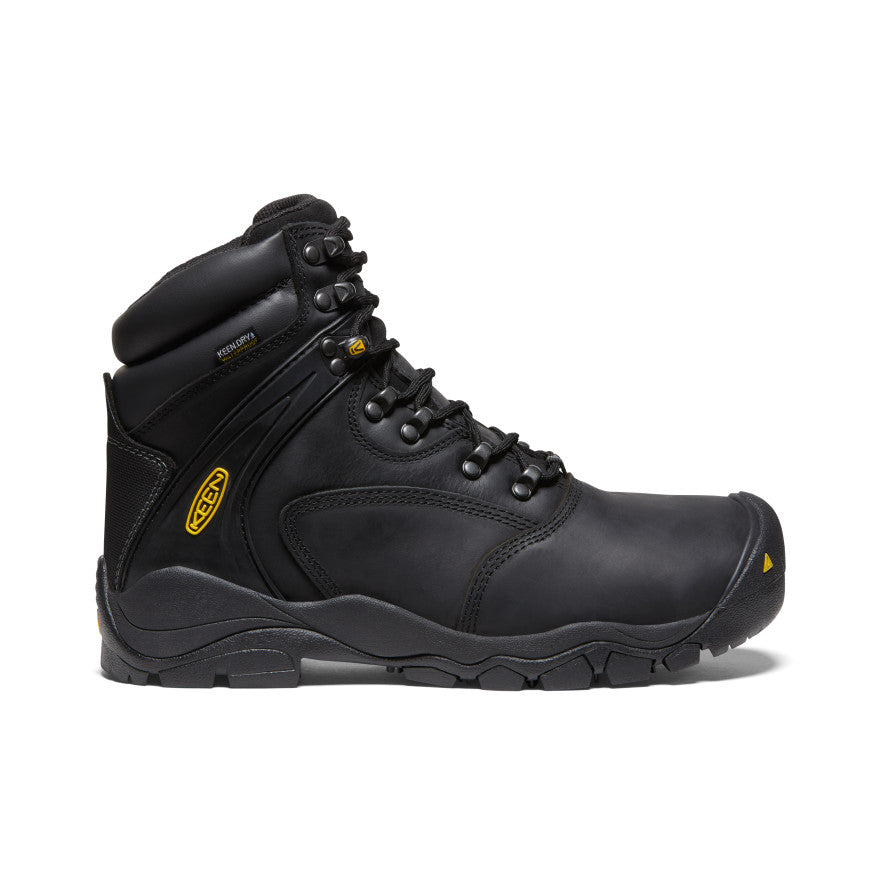 Men's Louisville 6" Waterproof Boot (Steel Toe) Black / Keen / Black