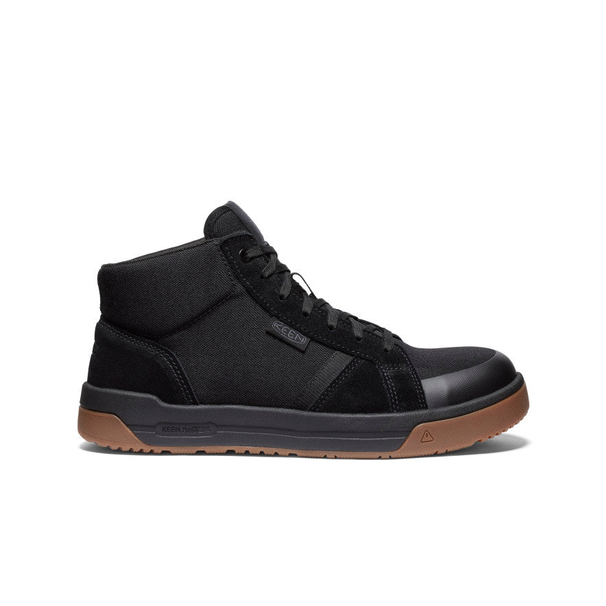 Men's Kenton Mid Work Shoe (Carbon Toe) Black/Gum / Keen / Black/Gum