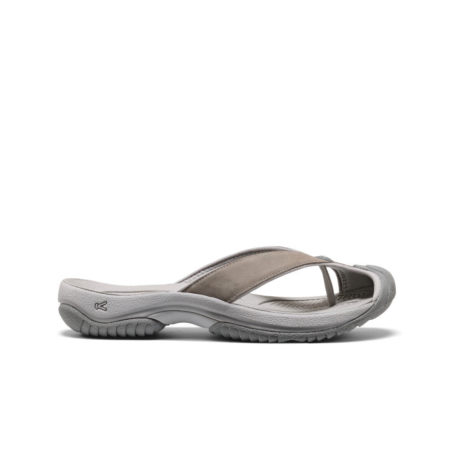Men's Waimea Leather Flip-Flop Monochrome/Steel Grey / Keen / Monochrome/Steel Grey