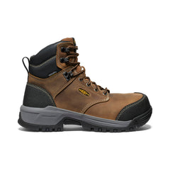 Women's Evanston 6" Waterproof Boot (Carbon Toe) Bison/Black / Keen / Bison/Black