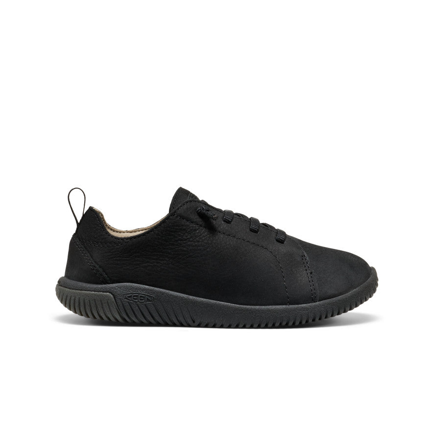 Big Kids' KNX Leather Sneaker Triple Black / Keen / Triple Black