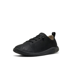 Big Kids' KNX Leather Sneaker Triple Black / Keen / Triple Black