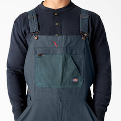 Waxed Canvas Double Front Bib Overalls - Dickies
