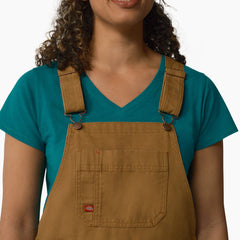 Women's Relaxed Fit Bib Shortalls, 7" - Dickies