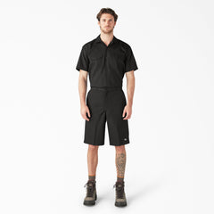 Loose Fit Flat Front Work Shorts, 13" - Dickies