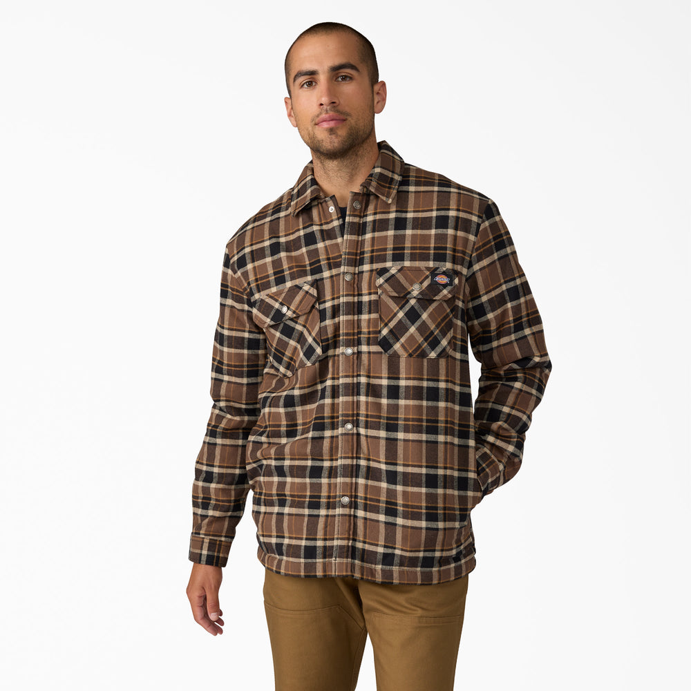 Water Repellent Fleece-Lined Flannel Shirt Jacket - Dickies