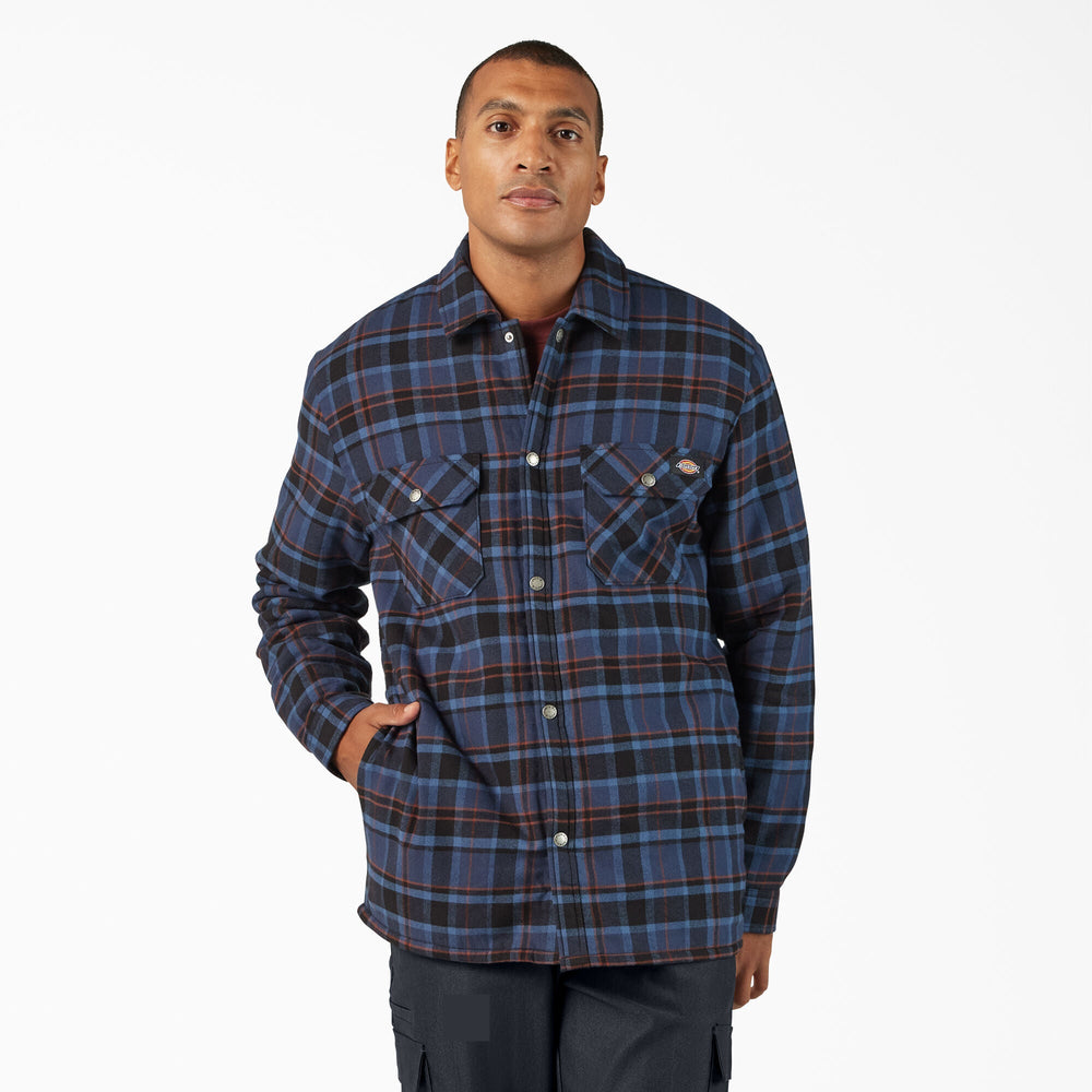Water Repellent Fleece-Lined Flannel Shirt Jacket - Dickies