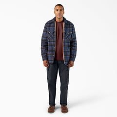 Water Repellent Fleece-Lined Flannel Shirt Jacket - Dickies