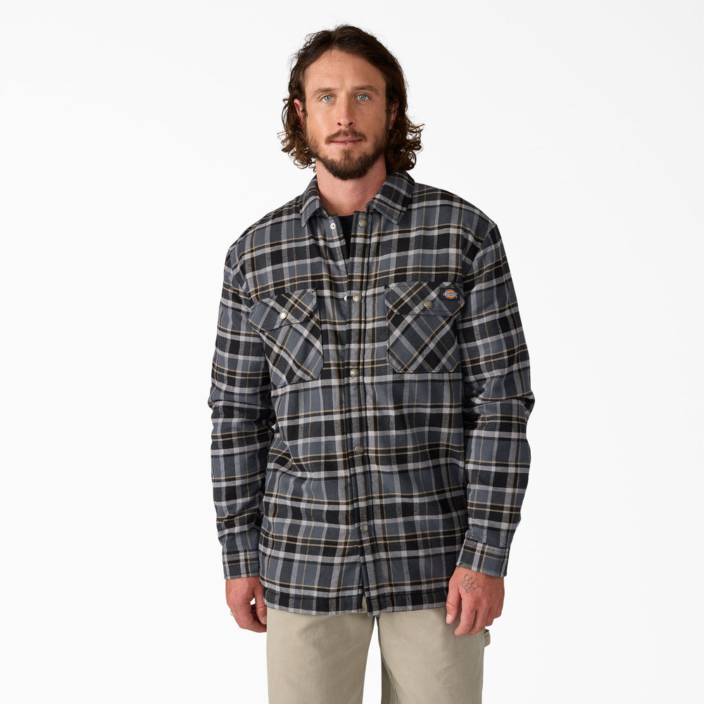 Water Repellent Fleece-Lined Flannel Shirt Jacket - Dickies