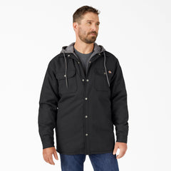 Water Repellent Duck Hooded Shirt Jacket - Dickies