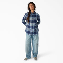 Women's Plaid Flannel Long Sleeve Shirt - Dickies