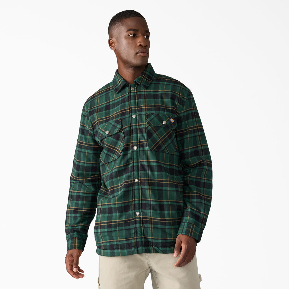 Water Repellent Fleece-Lined Flannel Shirt Jacket - Dickies