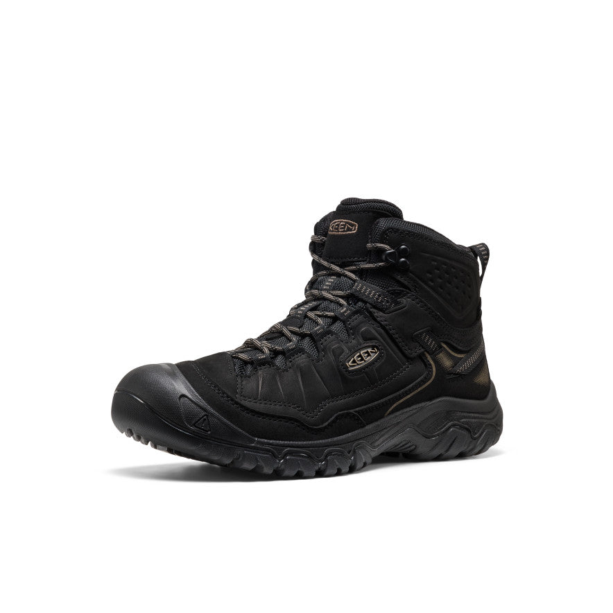 Men's Targhee IV Wide Waterproof Hiking Boot Triple Black / Keen / Triple Black