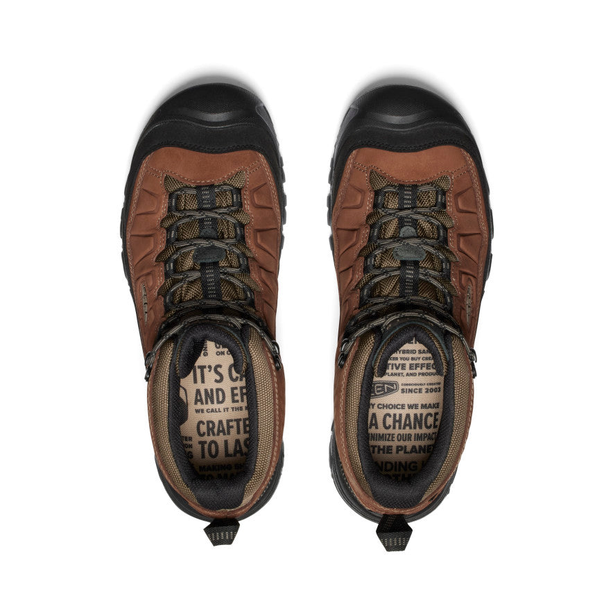 Men's Targhee IV Wide Waterproof Hiking Boot Bison/Black / Keen / Bison/Black