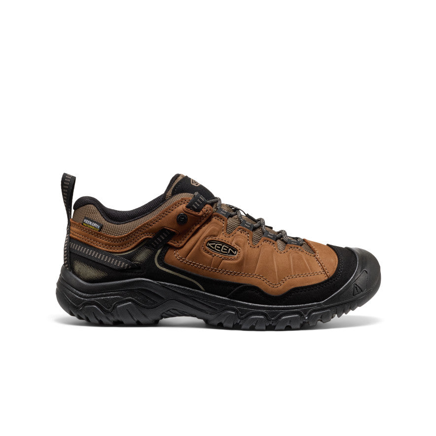 Men's Targhee IV Wide Waterproof Hiking Shoe Bison/Black / Keen / Bison/Black