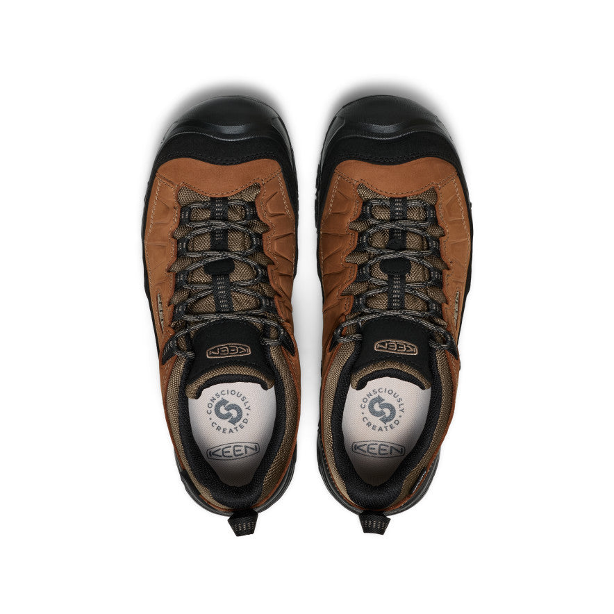 Men's Targhee IV Wide Waterproof Hiking Shoe Bison/Black / Keen / Bison/Black