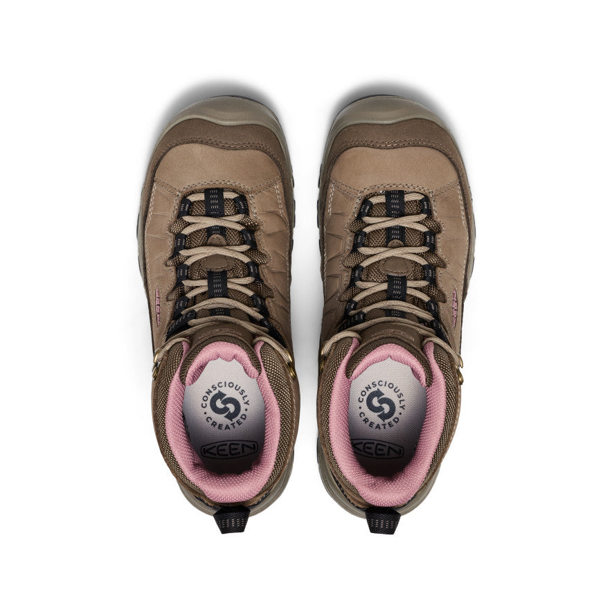 Women's Targhee IV Wide Waterproof Hiking Boot Brindle/Nostalgia Rose / Keen / Brindle/Nostalgia Rose
