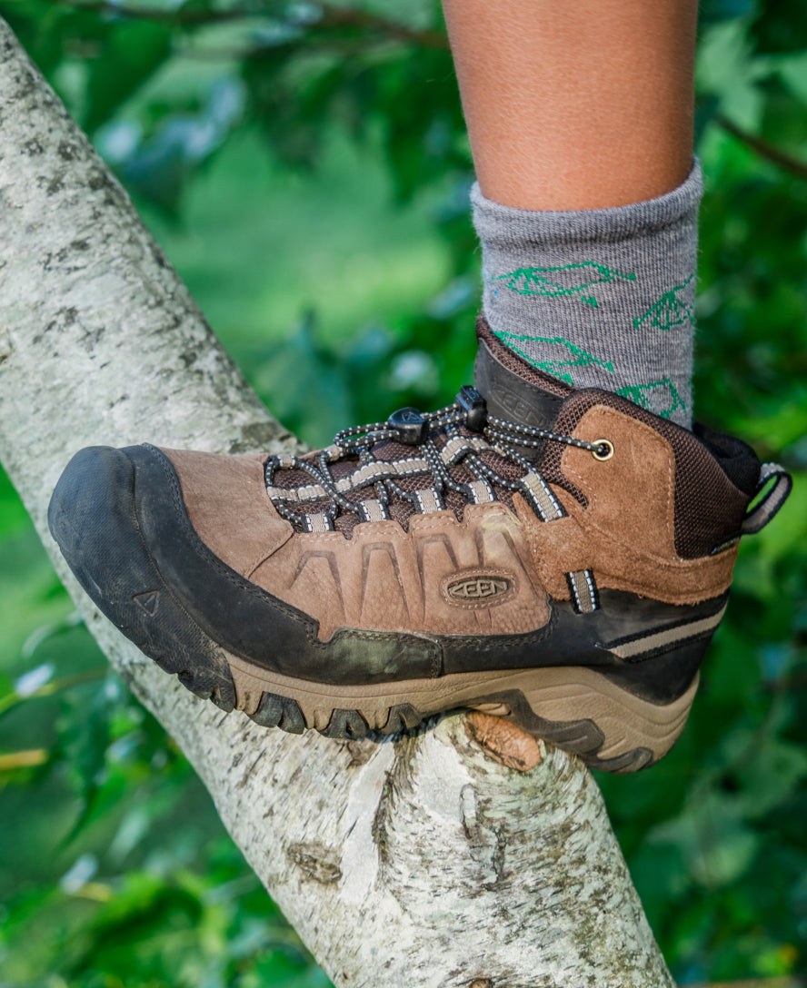 Big Kids' Targhee IV Waterproof Hiking Boot Bison/Brindle / Keen / Bison/Brindle