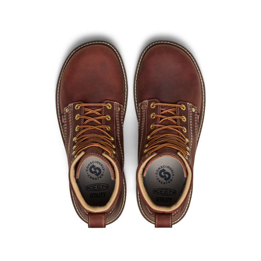 Men's Liberty 6" Waterproof 90° Heel Boot (Carbon Toe) Bombay Brown/Gum / Keen / Bombay Brown/Gum
