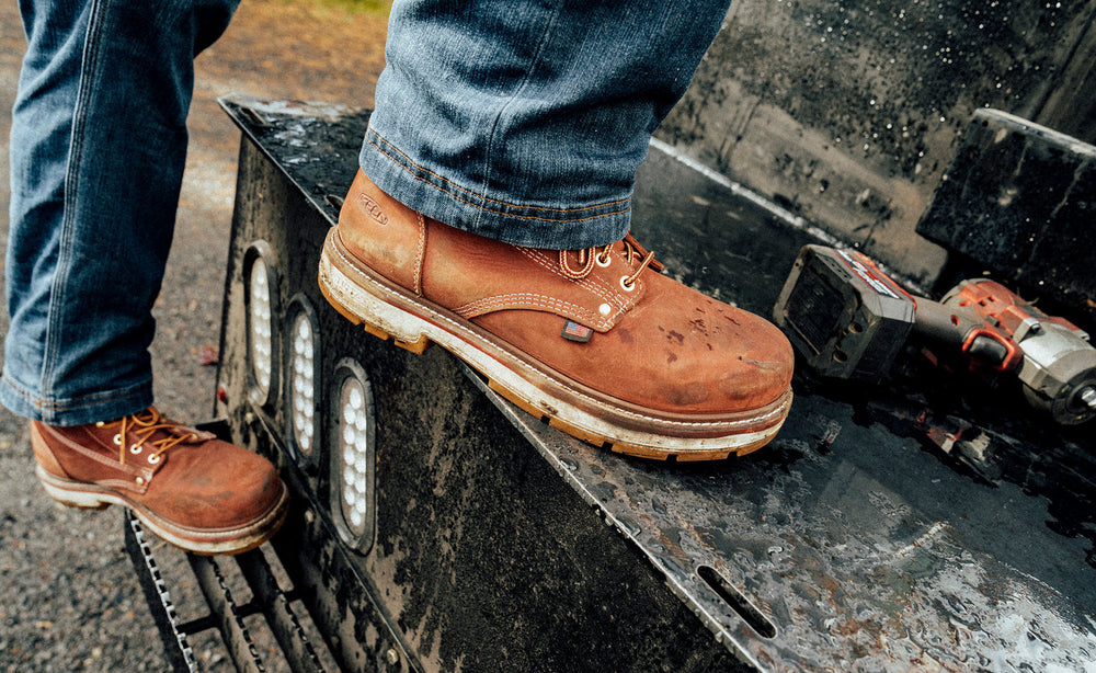 Men's Liberty 6" Waterproof 90° Heel Boot (Carbon Toe) Bombay Brown/Gum / Keen / Bombay Brown/Gum