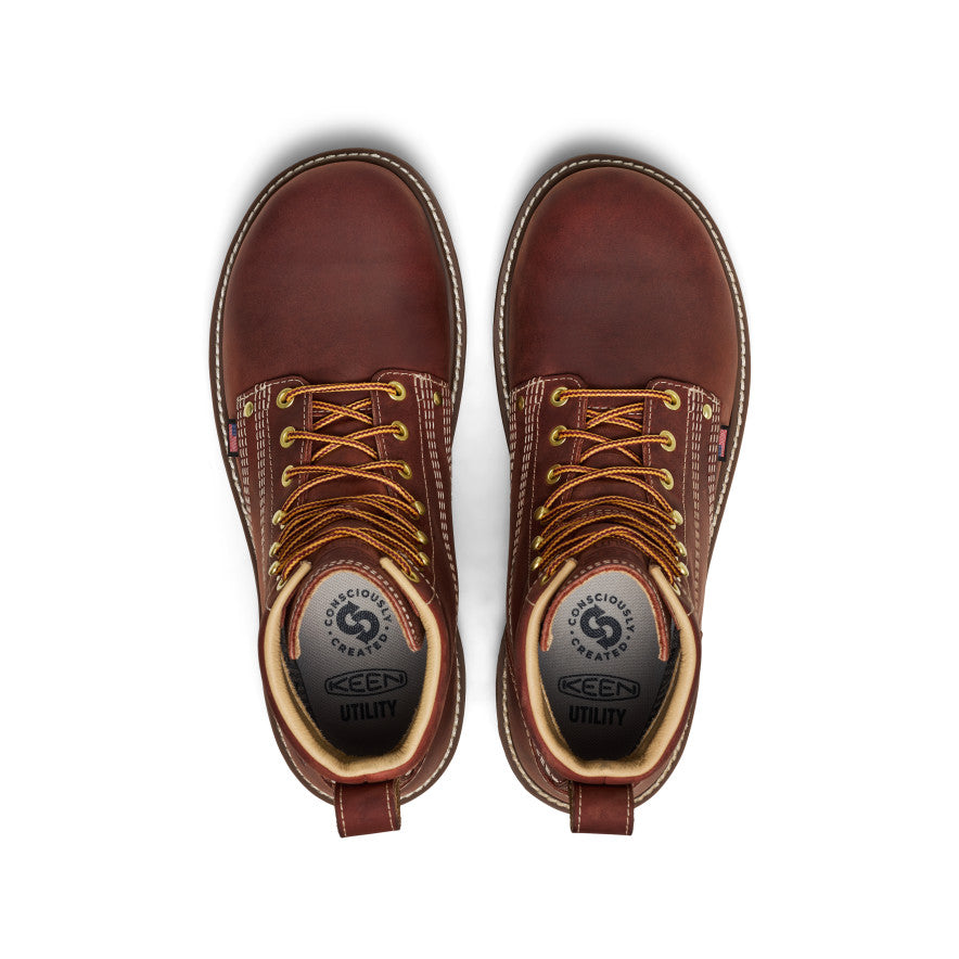 Men's Liberty 6" Waterproof 90° Heel Boot (Soft Toe) Bombay Brown/Gum / Keen / Bombay Brown/Gum