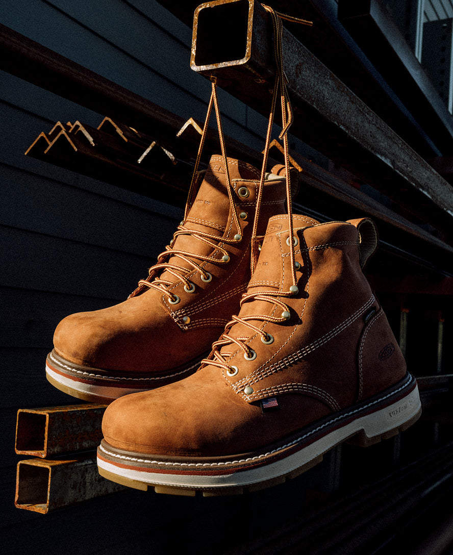 Men's Liberty 6" Waterproof 90° Heel Boot (Soft Toe) Bombay Brown/Gum / Keen / Bombay Brown/Gum