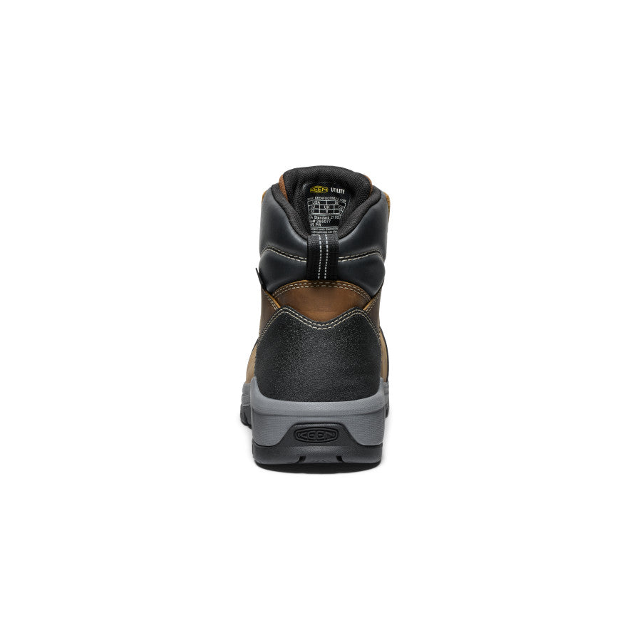 Men's CSA Evanston 6" Waterproof Boot (Carbon Toe) Bison/Black / Keen / Bison/Black