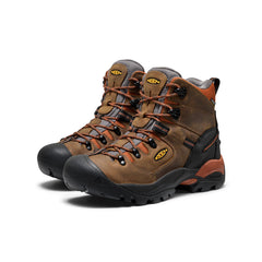 Men's Pittsburgh Energy 6" Waterproof Boot (Soft Toe) Cascade Brown/Black / Keen / Cascade Brown/Black