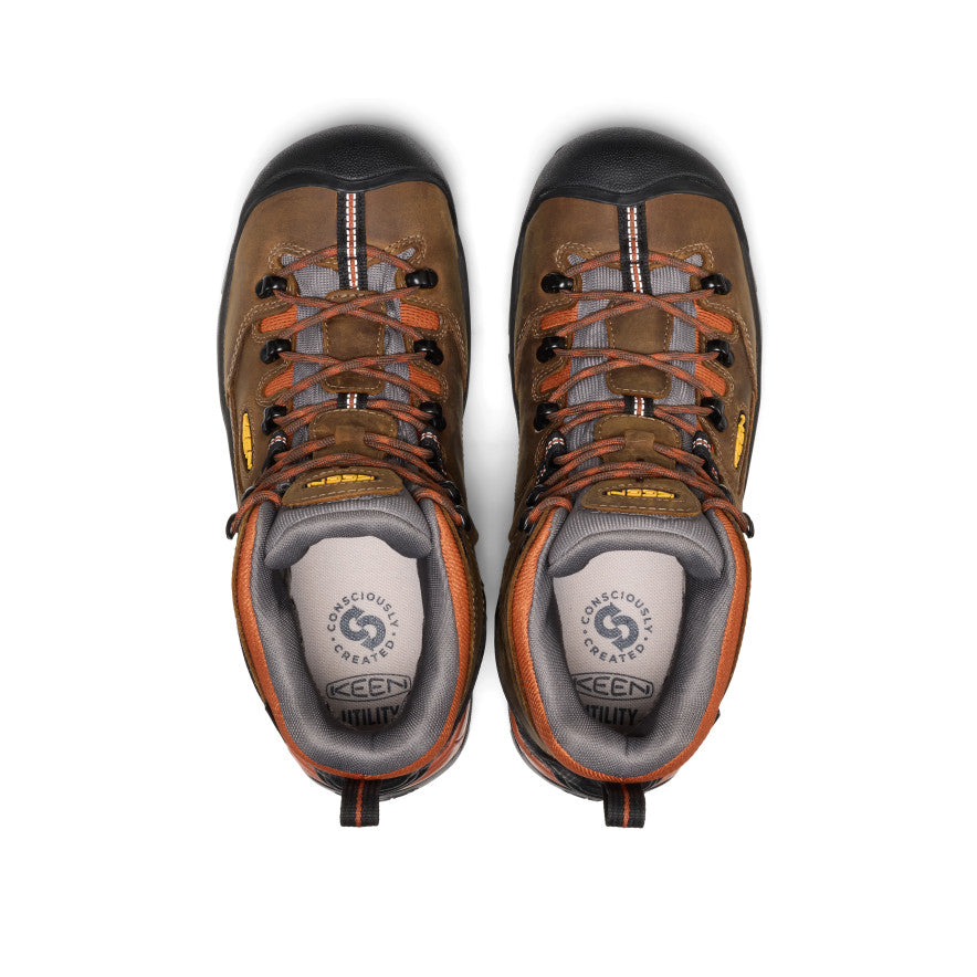 Men's Pittsburgh Energy 6" Waterproof Boot (Soft Toe) Cascade Brown/Black / Keen / Cascade Brown/Black