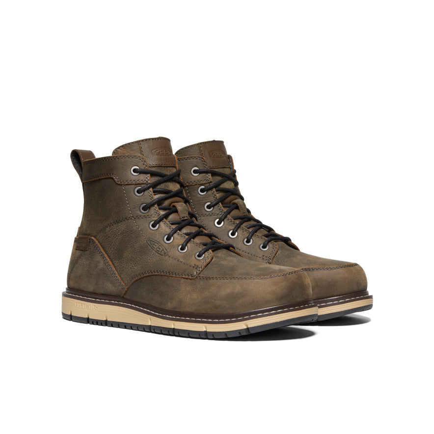 Men's San Jose 6" Waterproof Boot (Aluminum Toe) Cascade Brown/Black / Keen / Cascade Brown/Black