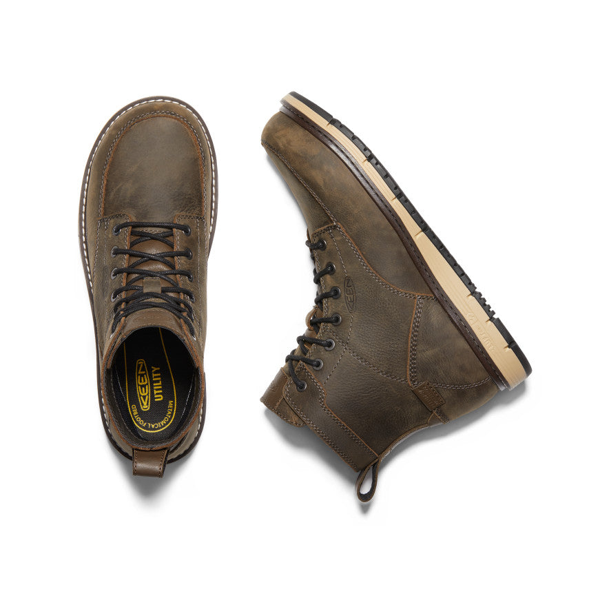 Men's San Jose 6" Waterproof Boot (Aluminum Toe) Cascade Brown/Black / Keen / Cascade Brown/Black