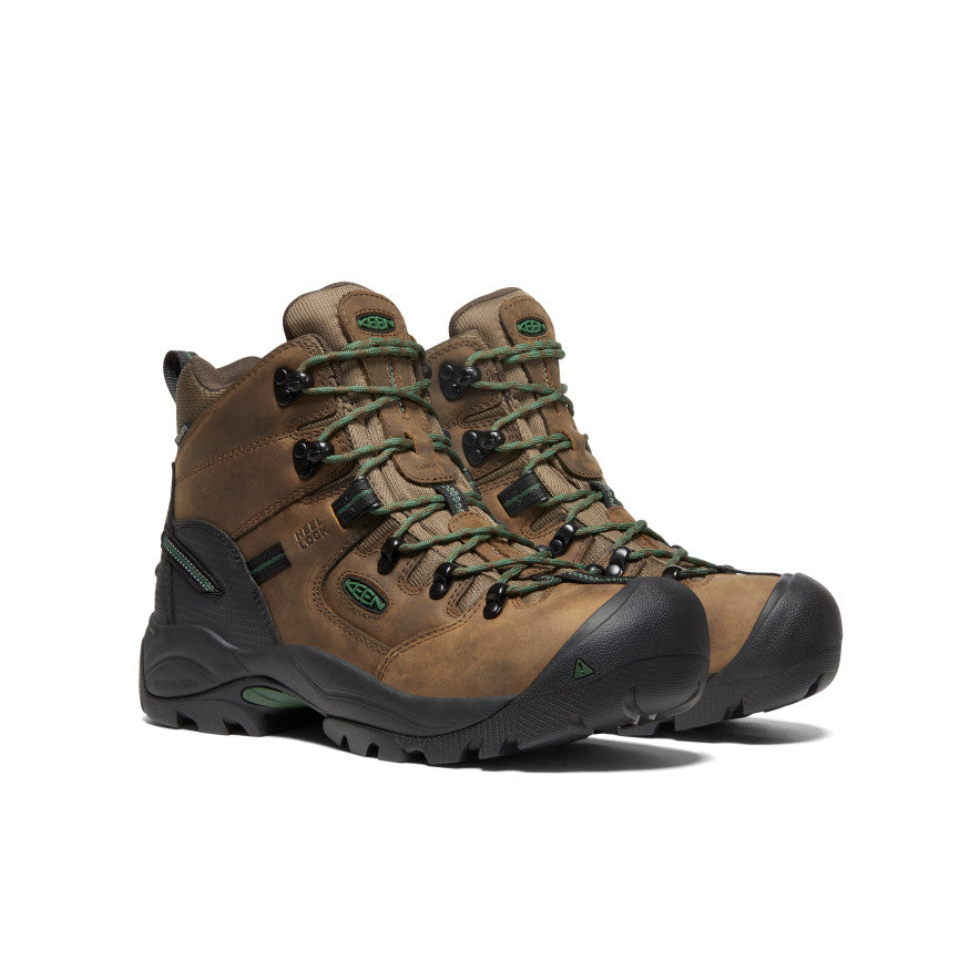 Men's Pittsburgh Energy 6" Waterproof Boot (Carbon Toe) Cascade Brown/Greener Pastures / Keen / Cascade Brown/Greener Pastures
