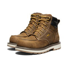 Men's Cincinnati 6" Waterproof 90° Heel Boot (Carbon Toe) Belgian/Sandshell / Keen / Belgian/Sandshell