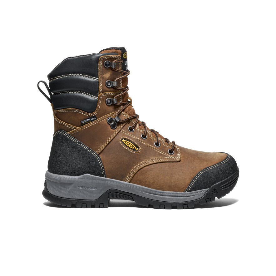 Men's Evanston 8" Insulated Waterproof Boot (Soft Toe) Bison/Black / Keen / Bison/Black
