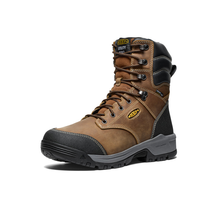 Men's Evanston 8" Insulated Waterproof Boot (Soft Toe) Bison/Black / Keen / Bison/Black
