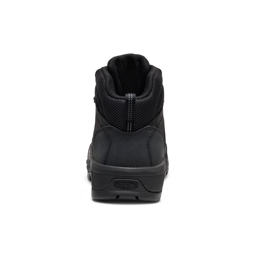 Men's Skokie Waterproof Work Boot (Soft Toe) Black/Black / Keen / Black/Black