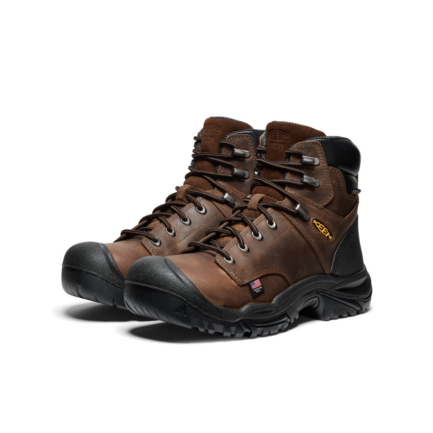 Men's Mt Vernon II 6" Waterproof Boot (Steel Toe) Dark Earth/Black / Keen / Dark Earth/Black